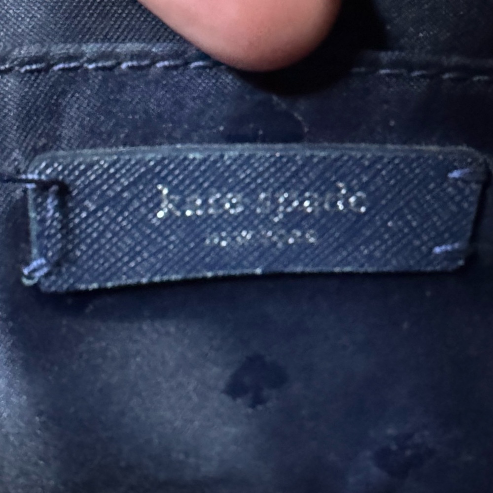KATE SPADE JOELEY GLITTER CROSSBODY BAG navy / dusk WKRU6288 - EUC - Picture 10 of 11